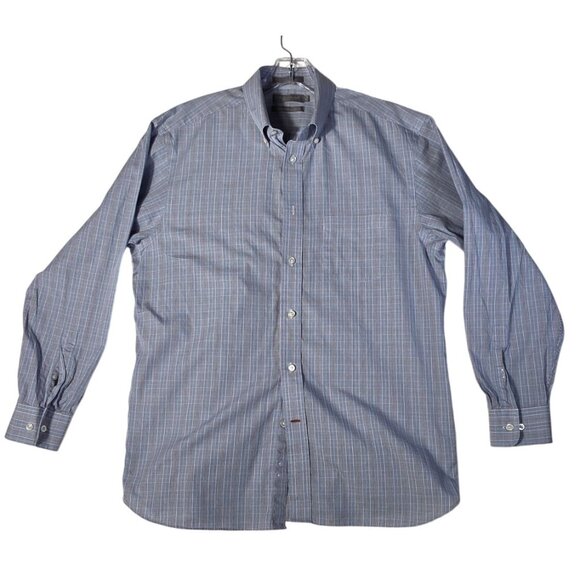 Daniel Cremieux Egyptian Cotton Men's Dress Shirts Large Tweed Design - Picture 1 of 8